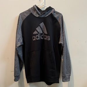 Men’s XL Adidas clindawarm black/heathered grey hoodie